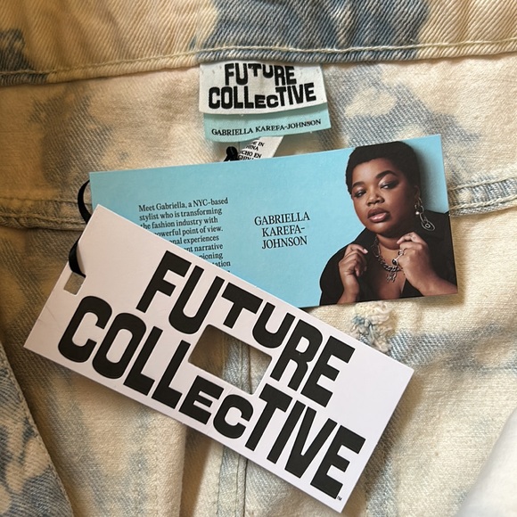 NWT Future Collective × Gabriella Karefa-
Johnson Denim Skirt Light Acid Wash 12 - Picture 10 of 14